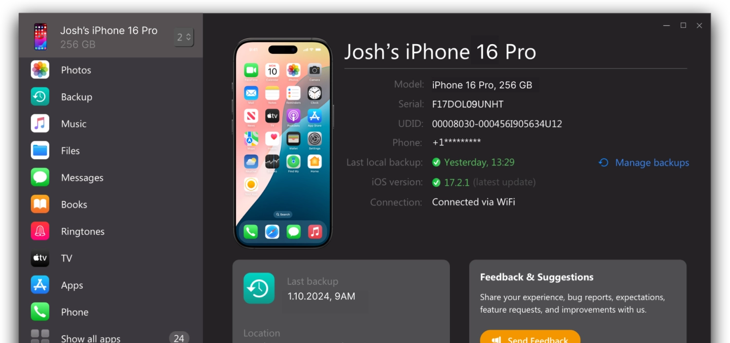 iPhone backing up to a Windows PC